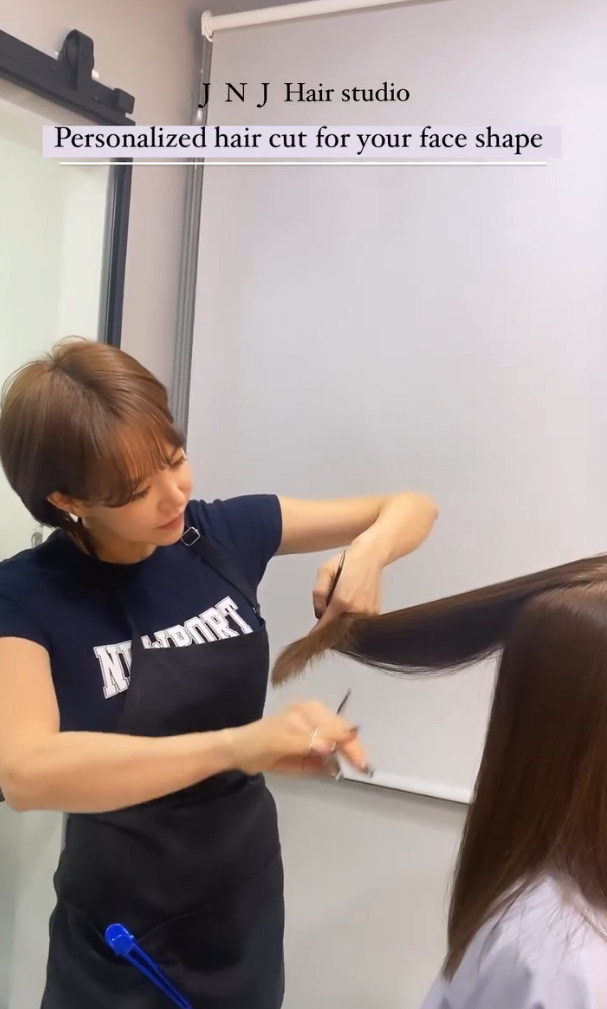 Soft modern blowout and layered hair